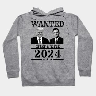 WANTED Trump & Vivek 2024 Hoodie